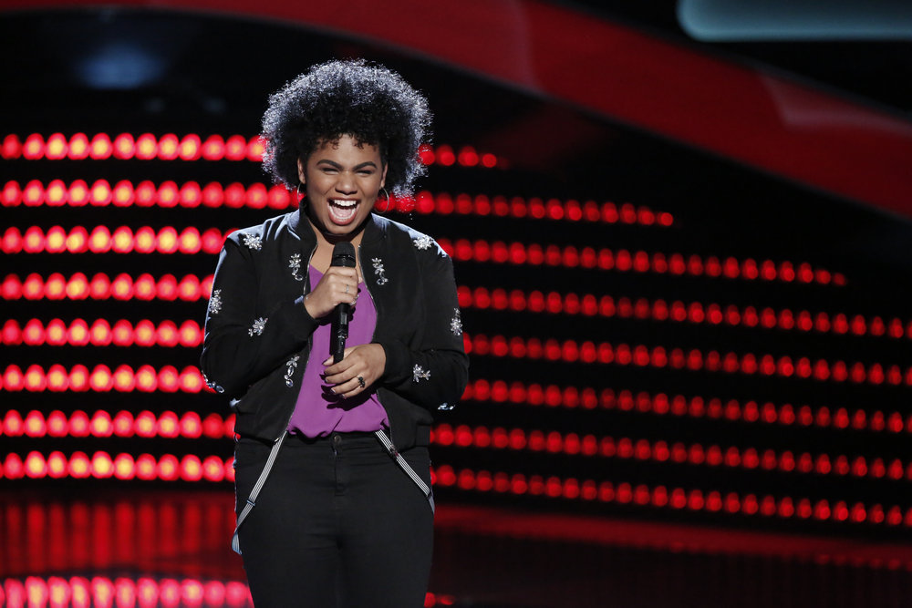 Wé McDonald, above, and Darby Walker were highlighted on a special preview episode of "The Voice" Sunday, following the closing ceremony of the Rio Olympics. (NBC photos by Tyler Golden)