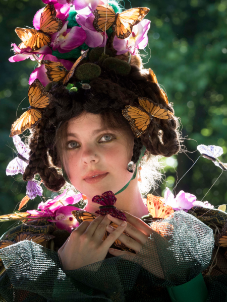 Emilie Sullivan, a Pittsburgh University theater student, embraces her inner fairy. (Photo by Pavel Antonov)