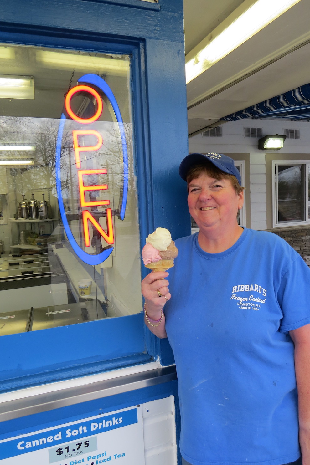 A staple at Hibbard's, Robin Haskell has been serving cones for more than 20 years.