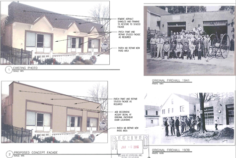 442-446 Center St., Lewiston -- before and proposed.