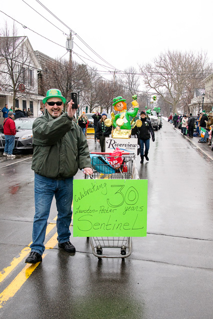 The Lewiston-Porter Sentinel was represented at the parade. (Photo by Wayne Peters)