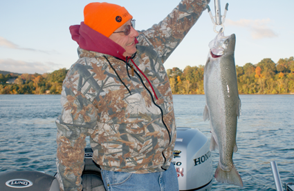 A steelhead from the Niagara River put up a fight unlike that of Great Lakes fish.