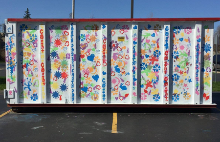 Shown is the mural by students of Charter Middle School for Applied Technologies.