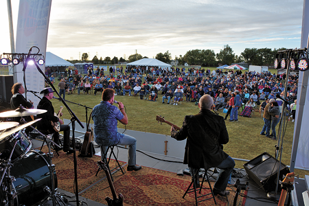 Hotel California takes the stage during last year's Music Mania Mondays concert series. (Photo by Marc Carpenter)