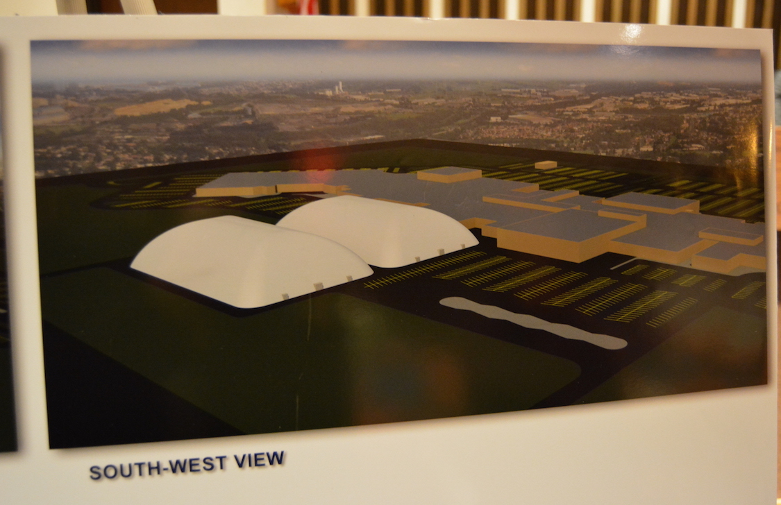 Shown are new site plans for the Niagara International Sports and Entertainment facility at The Summit mall.