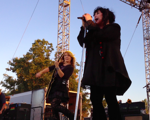 Heart performs at Artpark in 2012.
