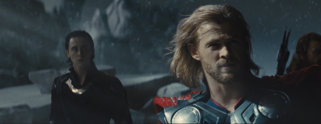 Left to right: Loki (Tom Hiddleston) and Thor (Chris Hemsworth) in “Thor,” from Paramount Pictures and Marvel Entertainment. (Photo credit: courtesy of Paramount Pictures/Marvel Studios © 2011 MVLFFLLC. ™ and © 2011 Marvel. All Rights Reserved.) Left to right: Loki (Tom Hiddleston) and Thor (Chris Hemsworth) in “Thor,” from Paramount Pictures and Marvel Entertainment. (Photo credit: courtesy of Paramount Pictures/Marvel Studios © 2011 MVLFFLLC. ™ and © 2011 Marvel. All Rights Reserved.)