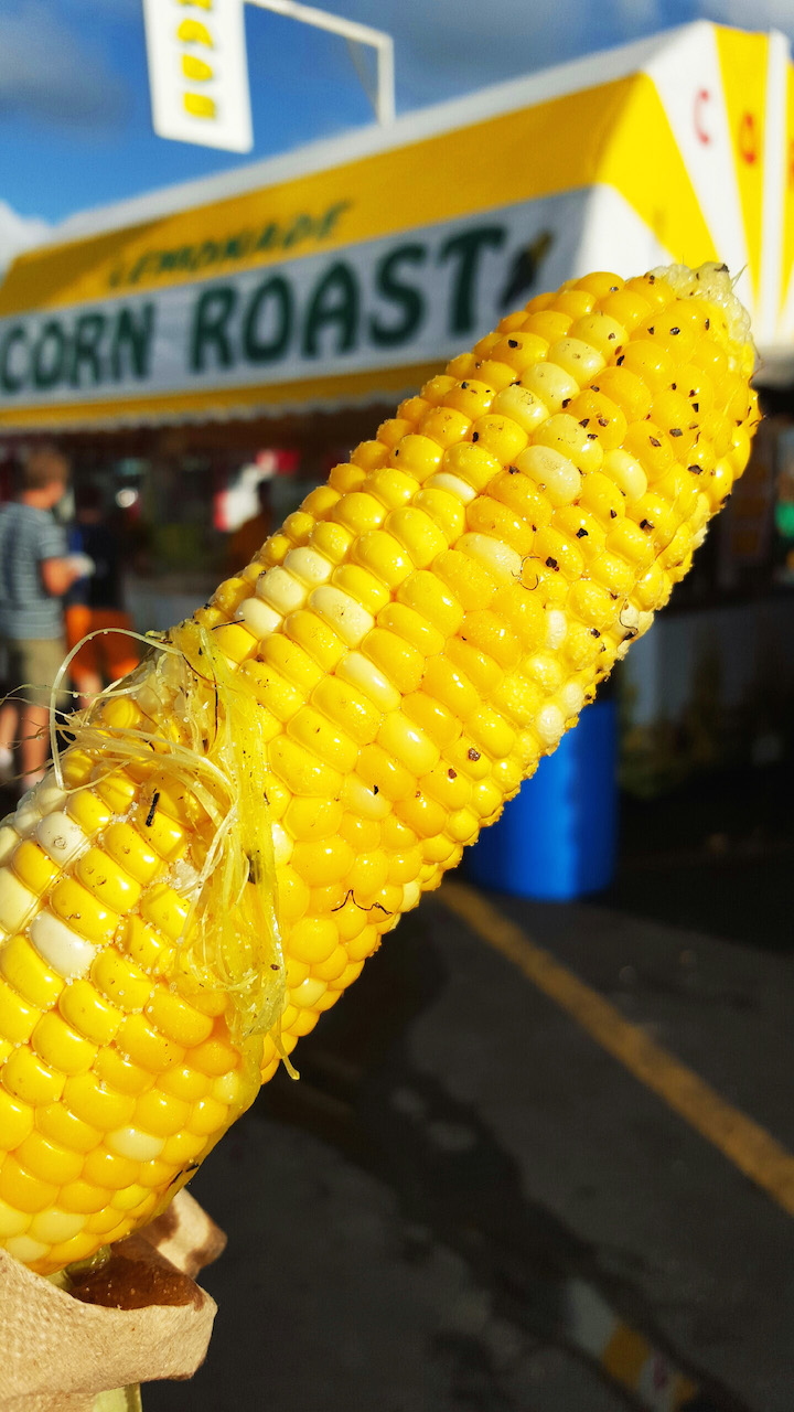 As the day cleared up, the Corn Roast served up $2 grilled corn on the cob.