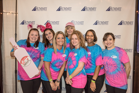 The Summit's booth area featured a costume/photo contest, raffles and cupcakes at The Summit Federal Credit Union Wine and Chocolate Festival in Syracuse.