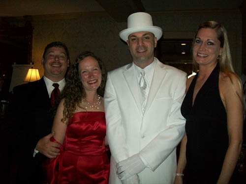 Pictured from left: Chris and Jodee Riordan; Ken Scibetta and Allison Greene