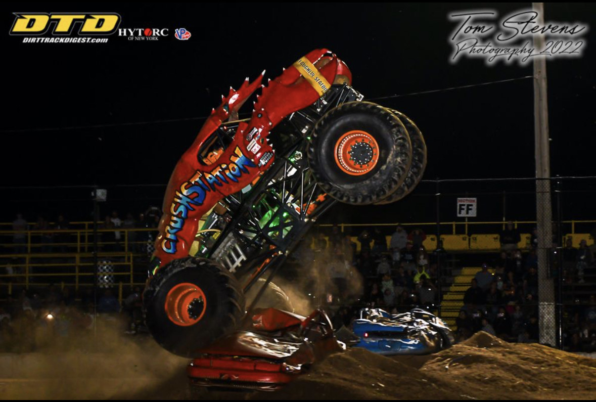 Crushstation putting on a show during the Versus Monster Trucks event in 2022. (Photo by Tom Stevens)