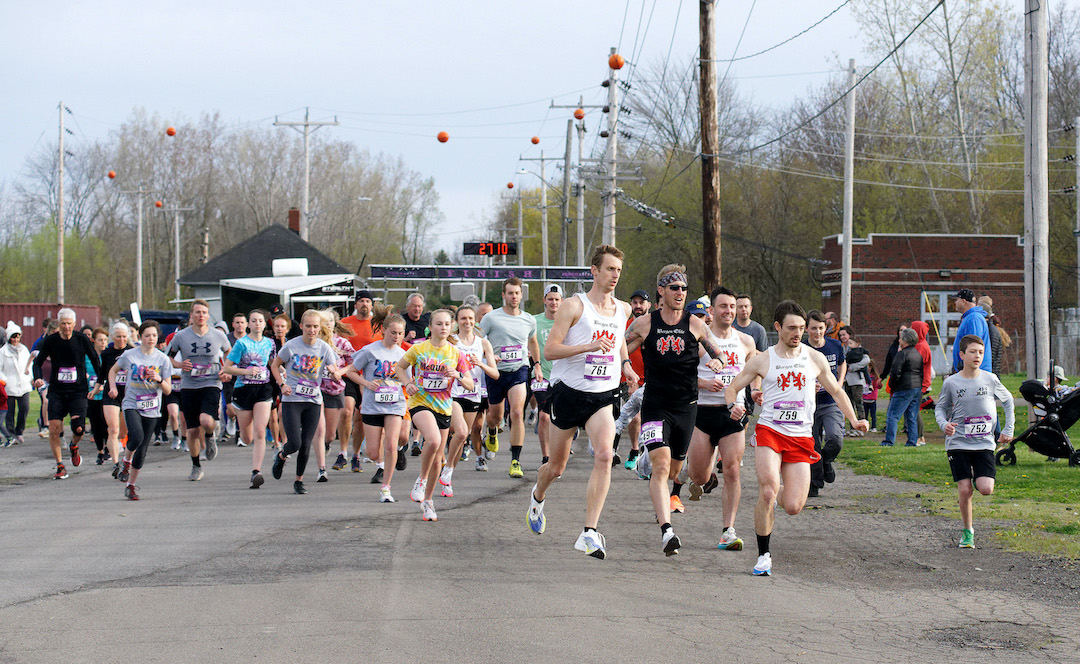 The starting line at the 2022 Nancy Price Memorial Run in Youngstown. (File photo by Wayne Peters)