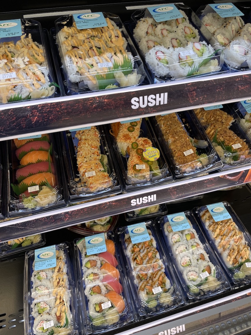 Fresh-made sushi is now available at DiMino's Lewiston Tops at 906 Center St., Lewiston.