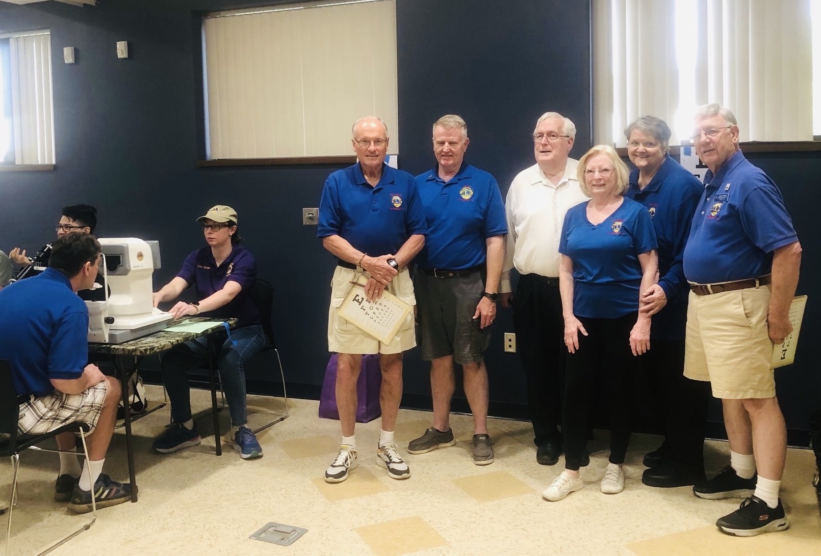 Youngstown Lions Club members volunteer at a recent eye clinic. From left: Terry Cummings, Stu Comerford, Art Askins, Sue DeJoseph, Nancy Askins and John Stepien. Not pictured: Paul Rampado. (Submitted)