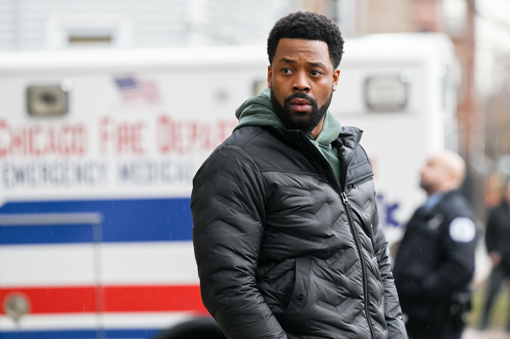 `Chicago P.D.,` episode `The Bleed Valve`: LaRoyce Hawkins stars as officer Kevin Atwater. (NBC photo by Lori Allen)
