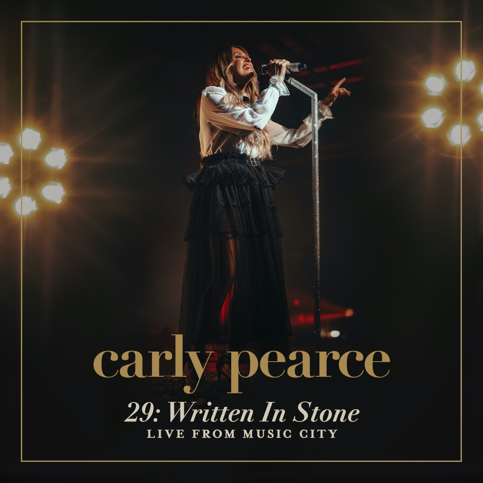 Carly Pearce, `Written in Stone (Live From Music City)` album cover courtesy of Big Machine Records