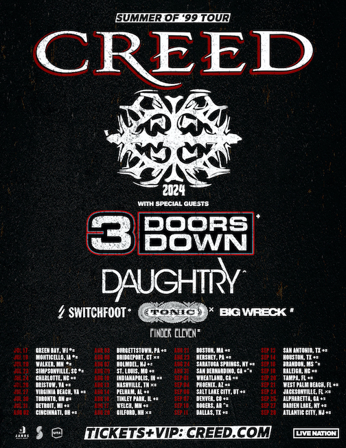 Creed Tour 2024 Dates: Experience the Power of Their Music Live!