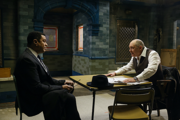 Harry Lennix and James Spader on `The Blacklist.` (NBC photo by Will Hart).