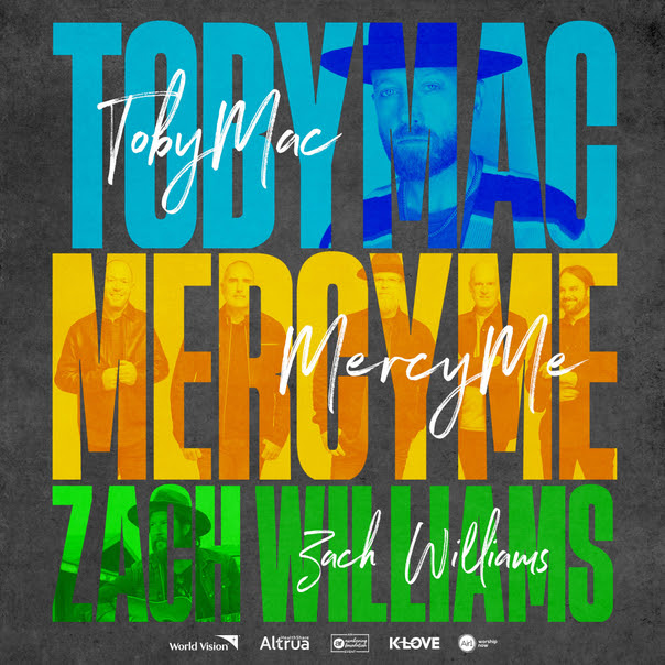 TobyMac • MercyMe • Zach Williams (Image courtesy of Merge PR)