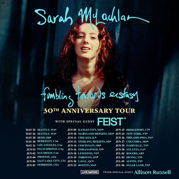 Sarah McLachlan concert ad mat courtesy of Live Nation