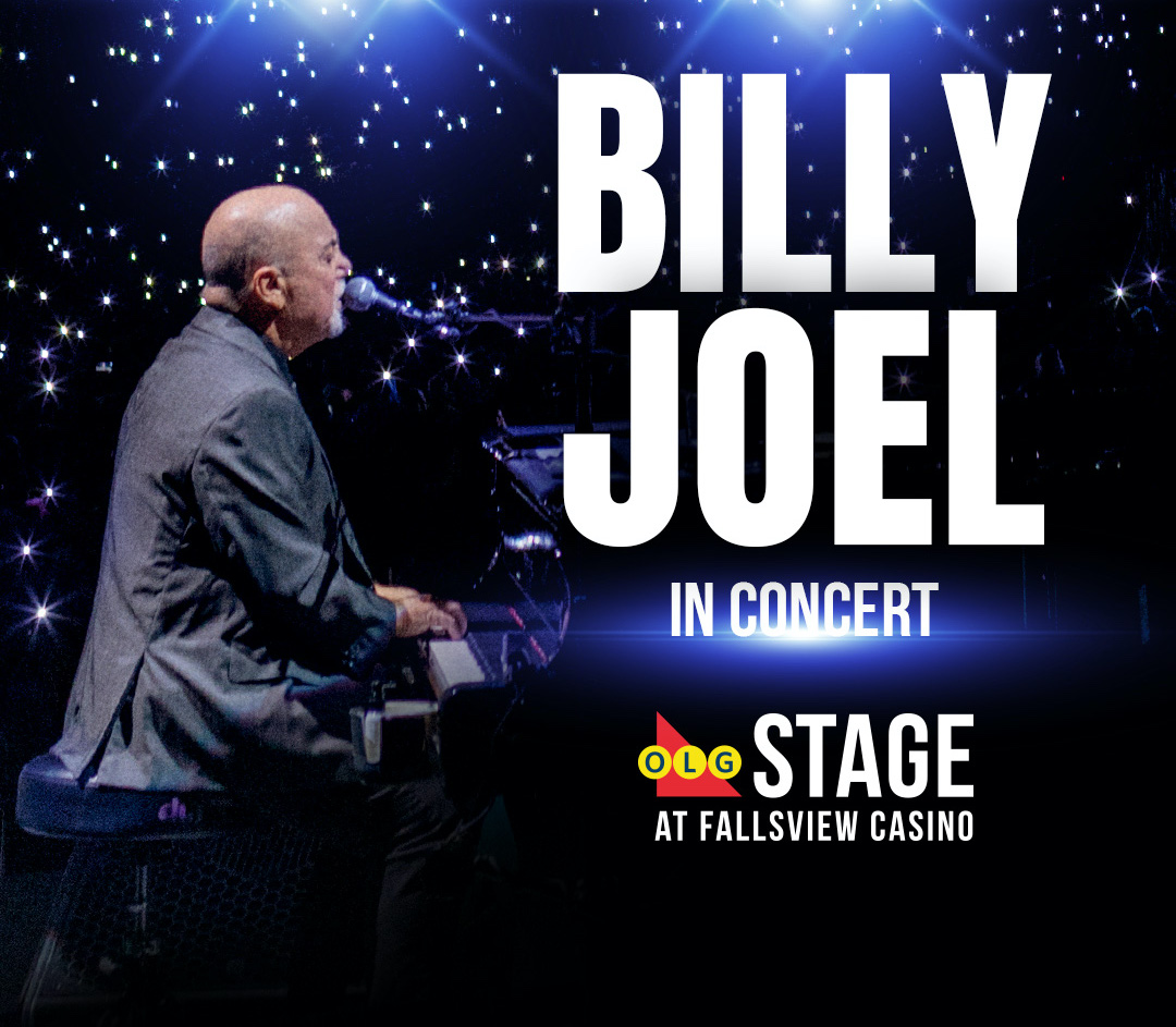 Billy Joel will perform in Niagara Falls, Ontario, in February. (Image courtesy of Fallsview Casino Resort)
