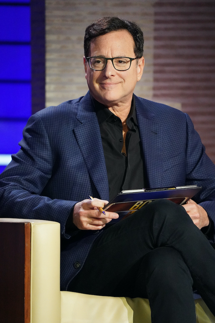 Bob Saget was a guest star on ABC's `To Tell The Truth,` alongside Nikki Glaser and Lil Rel Howery. (ABC photo by Ron Batzdorff)