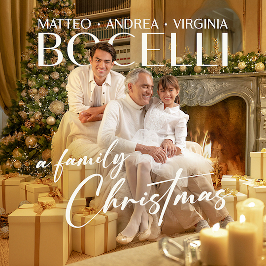 Andrea, Matteo and Virginia Bocelli, `A Family Christmas` (Image courtesy of Shore Fire Media)