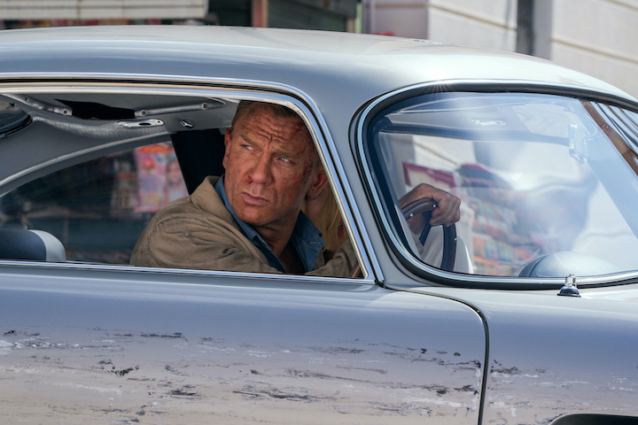 James Bond (Daniel Craig) and Dr. Madeleine Swann (Léa Seydoux) drive through Matera, Italy in `No Time To Die,` a DANJAQ and Metro Goldwyn Mayer Pictures film. (Photo credit: Nicola Dove/©2019 DANJAQ, LLC AND MGM. ALL RIGHTS RESERVED.)