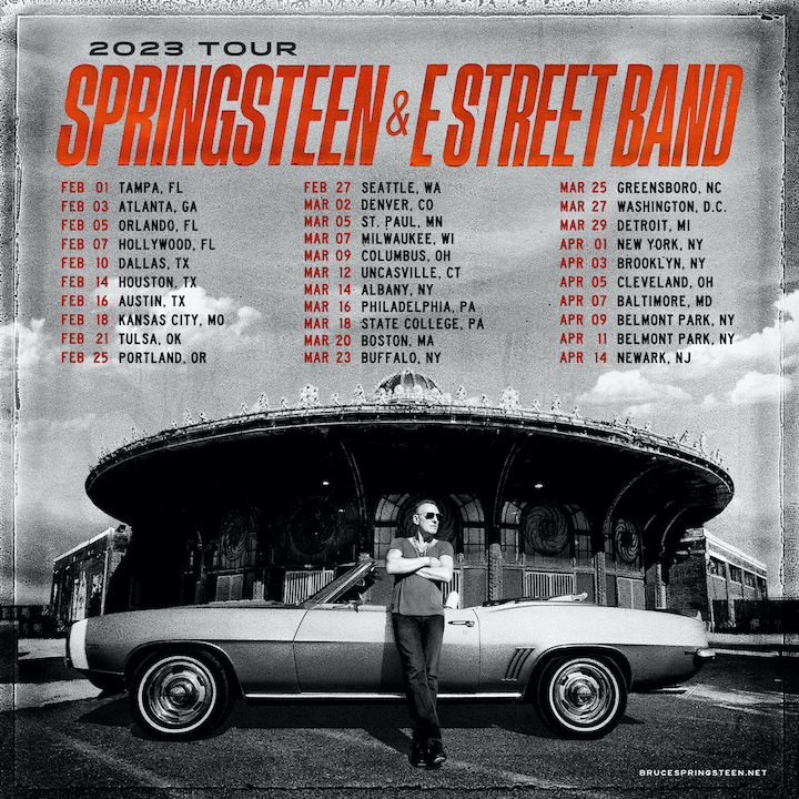 Bruce Springsteen and the E Street Band will perform in Buffalo's KeyBank Center on March 23, 2023. (Tour poster courtesy of Shore Fire Media/KeyBank Center Public Relations)