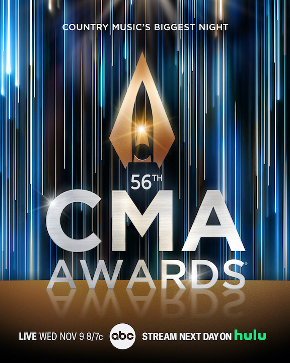 The 56th Annual CMA Awards, `Country Music's Biggest Night,` will air live from Bridgestone Arena in Nashville on Wednesday, Nov. 9, at 8/7c on ABC. (Photo credit: CMA/ABC)