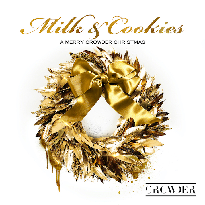 `MILK & COOKIES: A Merry Crowder Christmas` cover art courtesy of Shore Fire Media