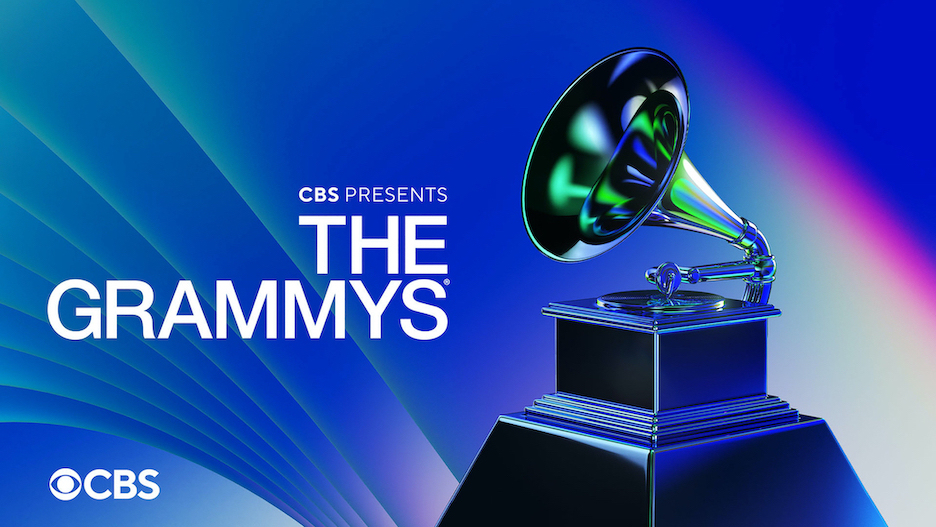 The 64th Annual Grammy Awards key art courtesy of CBS Broadcasting Inc./all rights reserved.