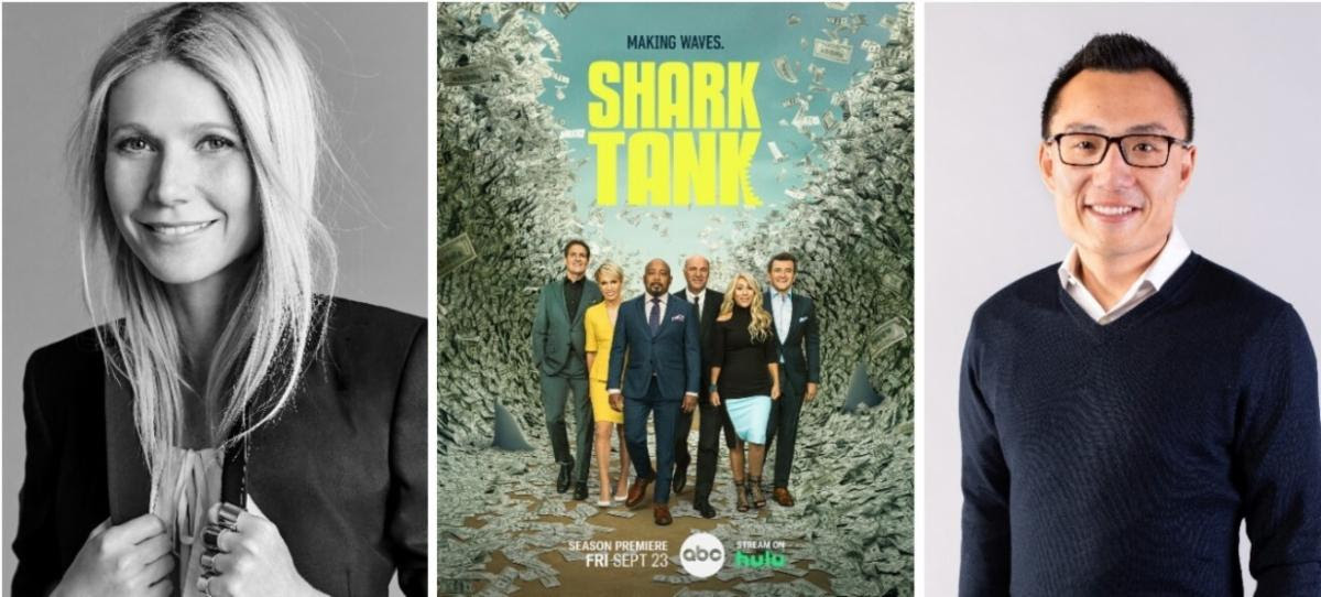 Gwyneth Paltrow and Tony Xu will appear on `Shark Tank.` (ABC Entertainment photos)