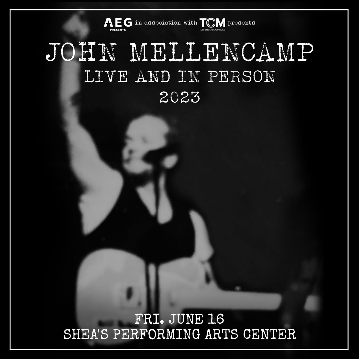 John Mellencamp, `Live and In Person 2023` (Promotional image courtesy of Shea's Performing Arts Center)