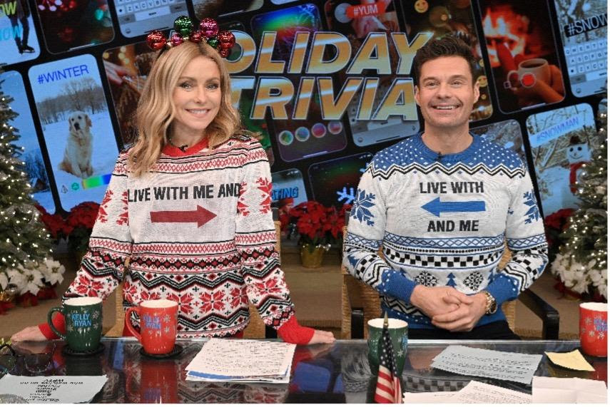 `Live with Kelly and Ryan` hosts Kelly Ripa and Ryan Seacrest (Disney General Entertainment image)