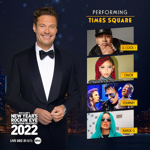 The `NYRE` NYC lineup. (Images courtesy of ABC Media Relations)