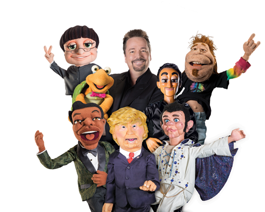 Terry Fator and his famed puppets. (Images courtesy of Marion PR)