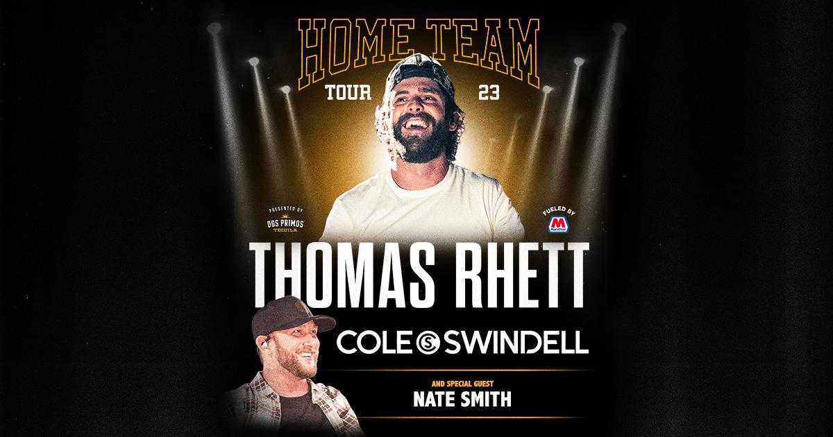 Thomas Rhett `Home Team Tour 23` image provided by KeyBank Center Public Relations