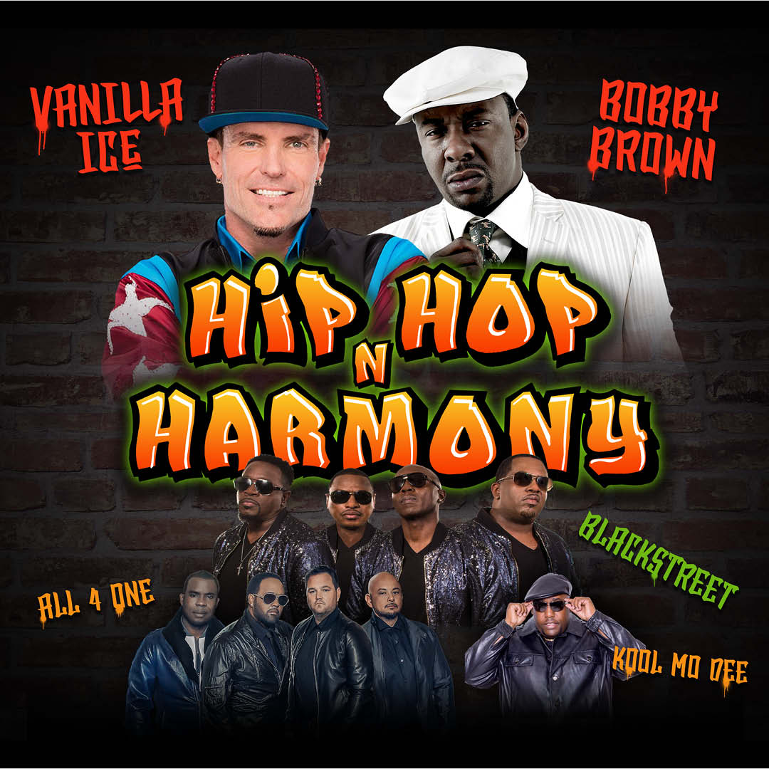 Vanilla Ice and Bobby Brown headline a mega-concert headed to Niagara Falls this September. (Image courtesy of Seneca Niagara Resort & Casino)