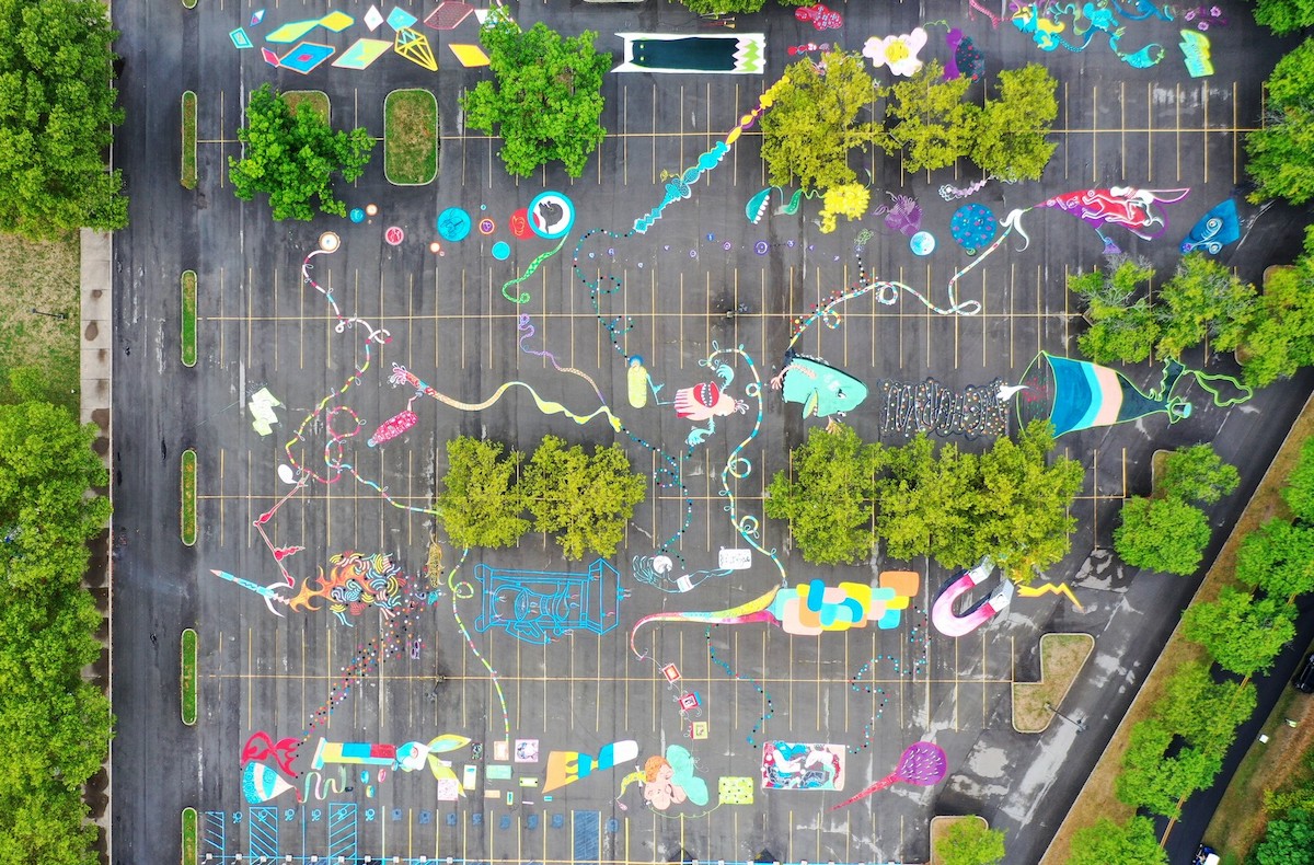 Artpark had a new mural installed in 2020. (Photo by K&D Action Photo & Aerial Imaging)