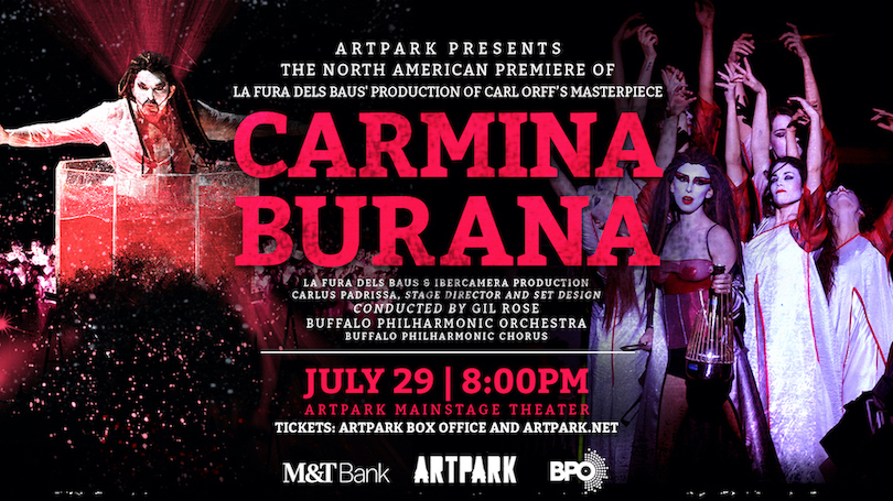 Carl Orff's `Carmina Burana` by La Fura dels Baus will make its North American debut this summer in Lewiston. (Image courtesy of Artpark & Company)