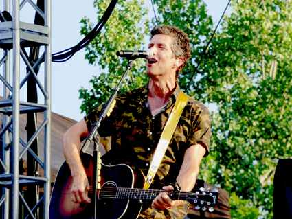Kevin Griffin of Better Than Ezra performing last summer at Artpark.