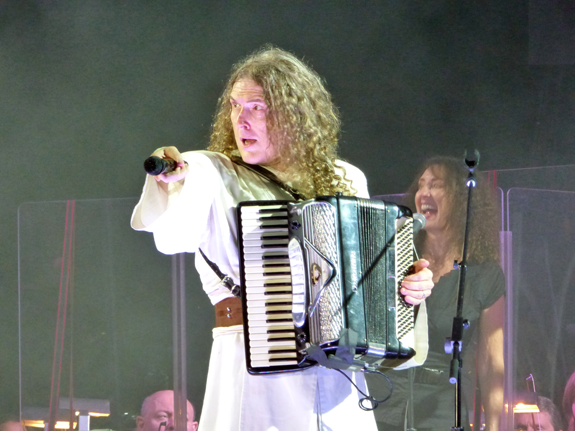 `Weird Al` Yankovic on stage at Artpark. Follow the links below to read an interview with the artist.