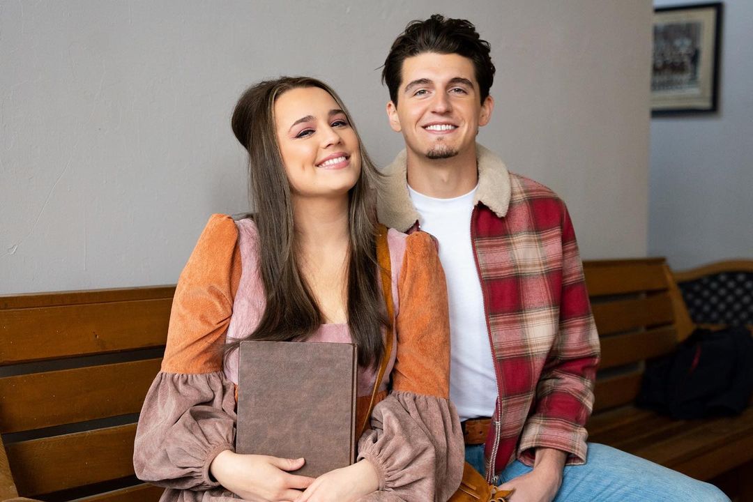 Gabby Barrett and her husband, Cade Foehner, on the set of her new music video, `Pick Me Up.` (Image courtesy of Sweet Talk Publicity)