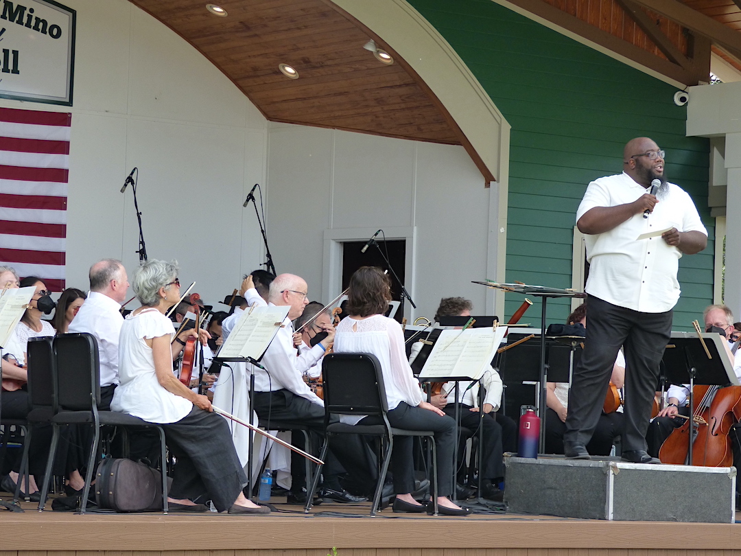 The Buffalo Philharmonic Orchestra performed at the Alphonso I. DiMino Memorial Band Shell last summer, and will return this July. (file photo)