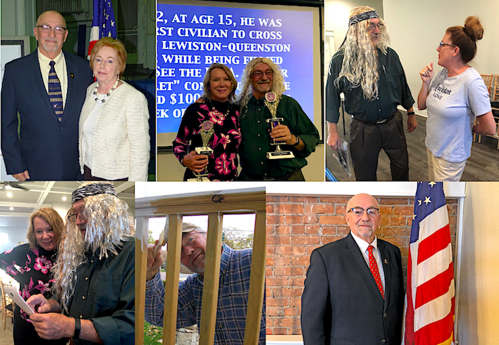Bruce Sutherland in his recent years of service to the Lewiston community. (File photos)
