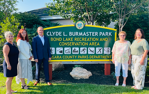 Legislators Irene Myers and Becky Wydysh are joined by members of the Burmaster family. Pictured from left: Myers, Wydysh, Chris Burmaster, Sue Burmaster and Michelle Gamble.