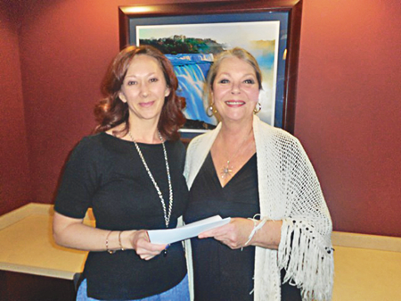 Niagara County Legislator Rebecca Wydysh, left, with Lewiston Council on the Arts Artistic Director Eva Nicklas.