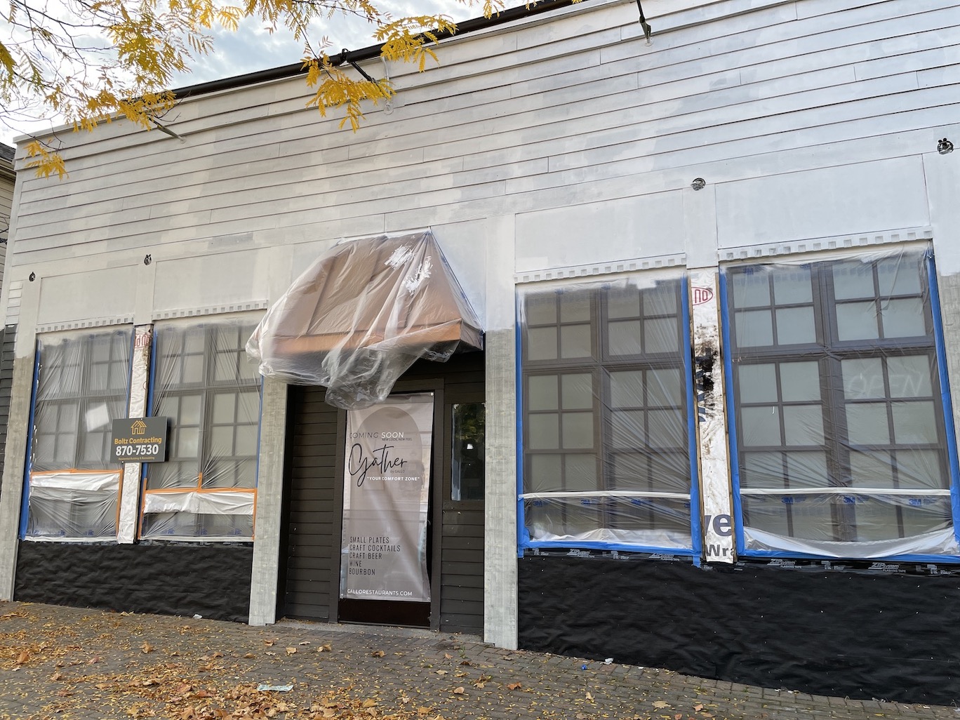 Renovations are underway at Gather American Eatery on Center Street.