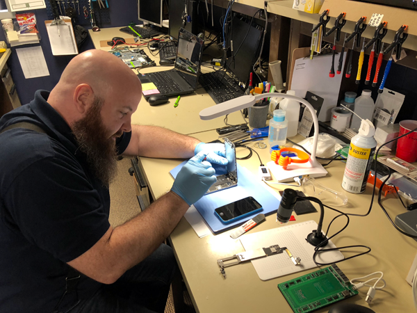 Frank Buccella is now fixing cellphones at Lewiston e-fix.